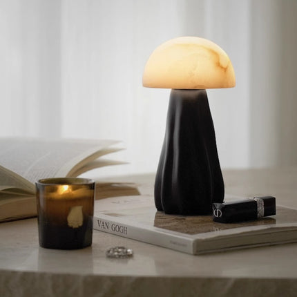 Alabaster Mushroom Table Lamp