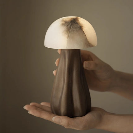 Alabaster Mushroom Table Lamp