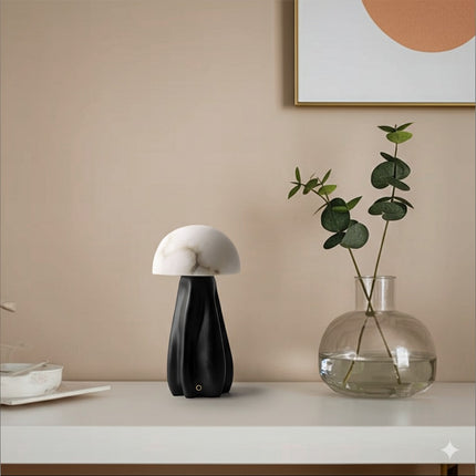 Alabaster Mushroom Table Lamp