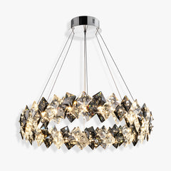 Aurelia Facet Crystal Chandelier 2 ONELUXE LIGHTING
