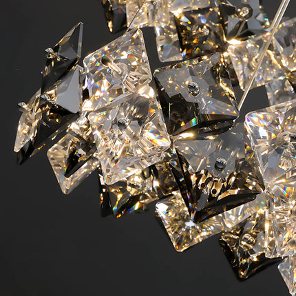 Aurelia Facet Crystal Chandelier 3 ONELUXE LIGHTING