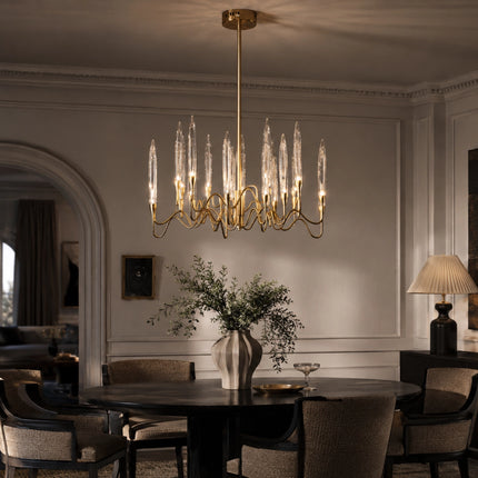 Elyrion Glass Branch Chandelier