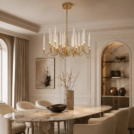 Elyrion Glass Branch Chandelier