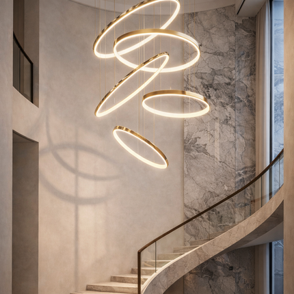 Helixor Floating Ring Chandelier