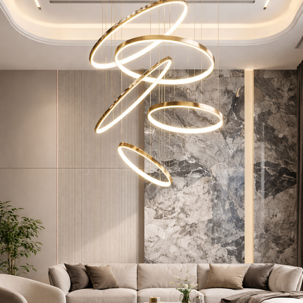 Helixor Floating Ring Chandelier