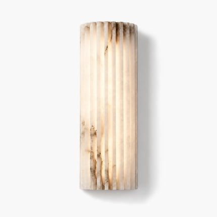 Aurel Ribbed Alabaster Wall Sconce