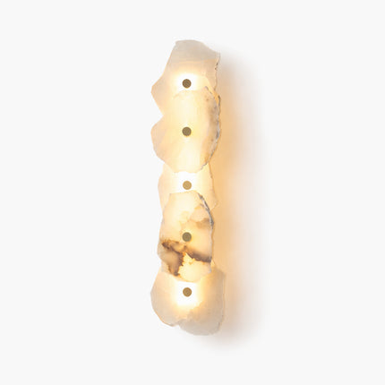 Lithra Strata Alabaster Wall Sconce