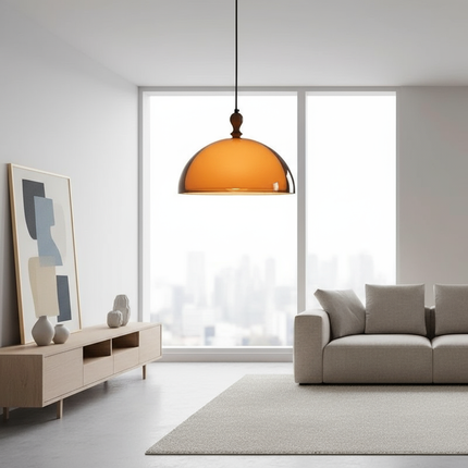 Orange Pendant Light ONELUXE LIGHTING 11