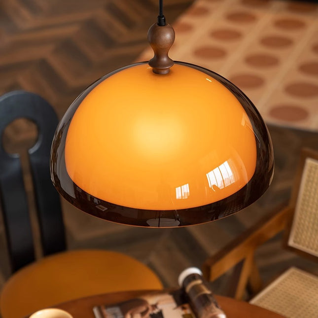 Orange Pendant Light ONELUXE LIGHTING 12