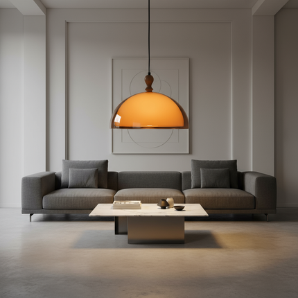 Orange Pendant Light ONELUXE LIGHTING 8