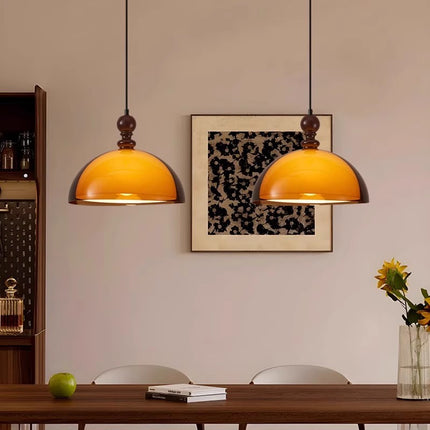 Orange Pendant Light ONELUXE LIGHTING 9