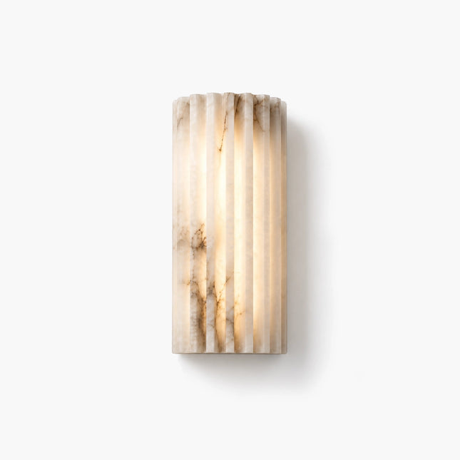 Aurel Ribbed Alabaster Wall Sconce