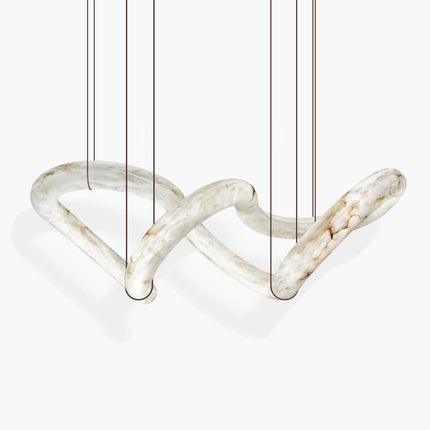 Velmora Alabaster Loop Chandelier