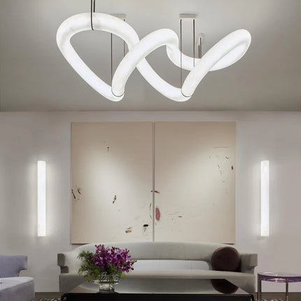 Velmora Alabaster Loop Chandelier