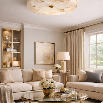 Velo Alabaster Ceiling Light