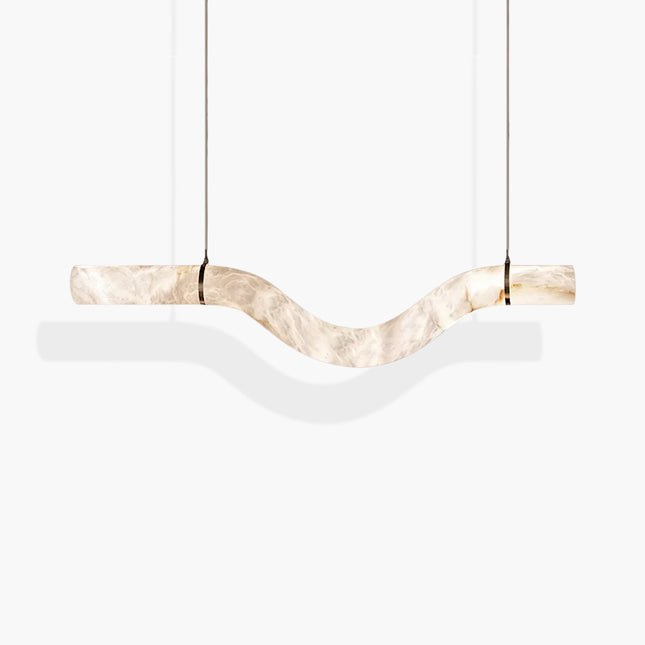 W-Curve Alabaster Pendant Light