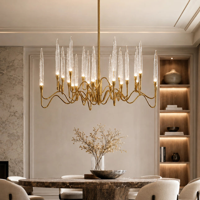 Elyrion Glass Branch Chandelier