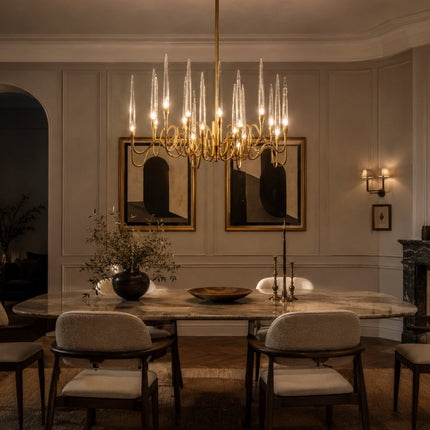 Elyrion Glass Branch Chandelier