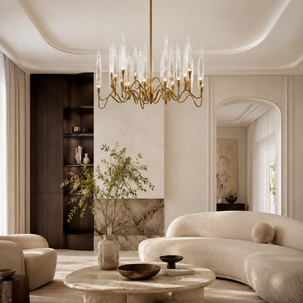 Elyrion Glass Branch Chandelier